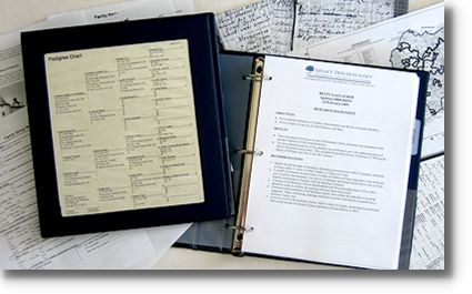 Professional genealogist research project